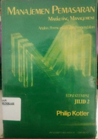 Image of Marketing Management : Analiysis, Planning And Control, 4th Edition
