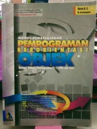 Image of Modul Pembelajaran Pemrograman Berorientasi OBJEK