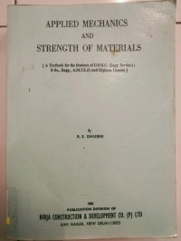 Image of Applied Mechanics & Strength Of Materials