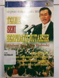 Image of Teknik Seni Berpidato Mutakhir