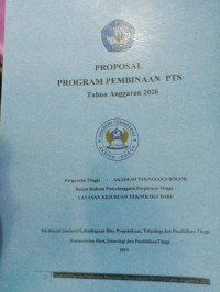 Image of PROPOSAL PROGRAM PEMBINAAN PTS