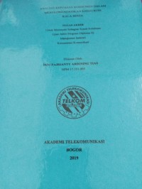 Image of TUGAS AKHIR ANALISIS KEPUASAN KONSUMEN DALAM MEREKOMENDASIKAN KEDAI KOPI KALA SENJA