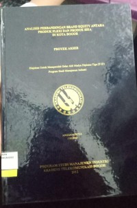 Image of analisis perbandingan brand equity antara produk flexi dan produk esia di kota bogor