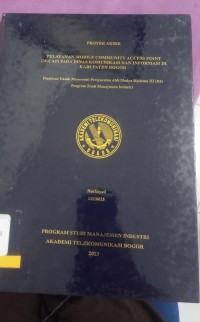 Image of pelayanan mobile community access point (m-cap) pada dinas komunikasi dan informasi di kabupaten bogor