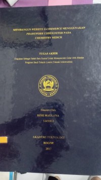 Image of MEMBANGUN WEBSITE E-COMMERCE MENGGUNAKAN FRAMEWORK CODEIGNITER PADA CHEMISTRY MERCH