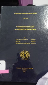 Image of PERAKITAN ALAT SIMULASI KOPLING MEKANIS