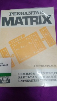 Image of PENGANTAR MATRIX