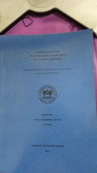 Image of laporan kegiatan praktek kerja lapang pkl di cv trijaya printing