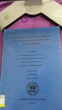 Image of perancangan alat pengujian ketahanan tegangan pada perangkat hubung bagi tegangan rendah tugas akhir