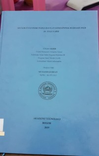 Image of SISTEM INVENTOR PERGUDANGAN HIDROPONIK BERBASIS WEB DI PAGI FARM