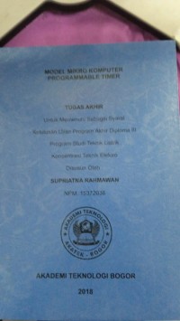 Image of model mikro komputer programmable timer  tugas akhir