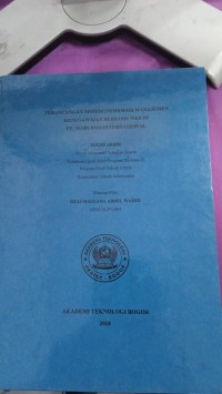Image of perancangan sistem informasi manajemen  kepegawaian web di pt maduroo internasional tugas akhir