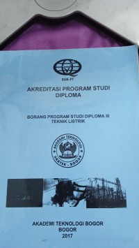 Image of akreditasi program studi diploma  borang program studi diploma III teknik listrik