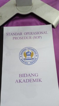 Image of standar operasional prosedur  sop  bidang akademik
