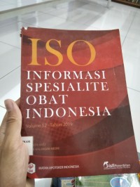 Image of ISO INFORMASI SPESIALITE OBAT INDONESIA