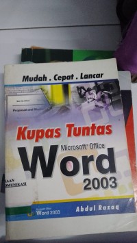Image of Kupas Tuntas Microsoft Office WORD 2003