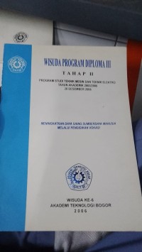 Image of Wisuda Programan III 
 TAHAP II