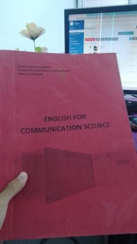 Image of English For Communication Science