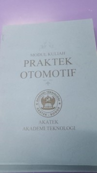 Image of Modul Kuliah Praktek Otomotif