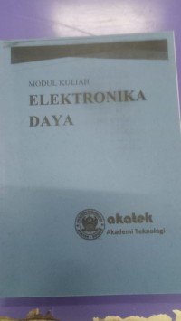 Image of Modul Kuliah 
 Elektronika Daya