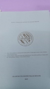 Image of Modul Praktek sistem Telekomunikasi