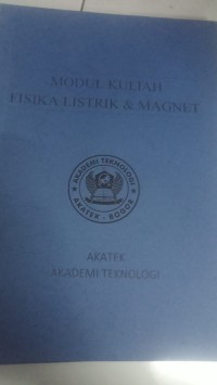 Image of MODUL KULIAH FISIKA LISTRIK & MAGNET