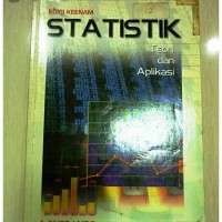 Image of STATISTIKA Teori dan Aplikasi